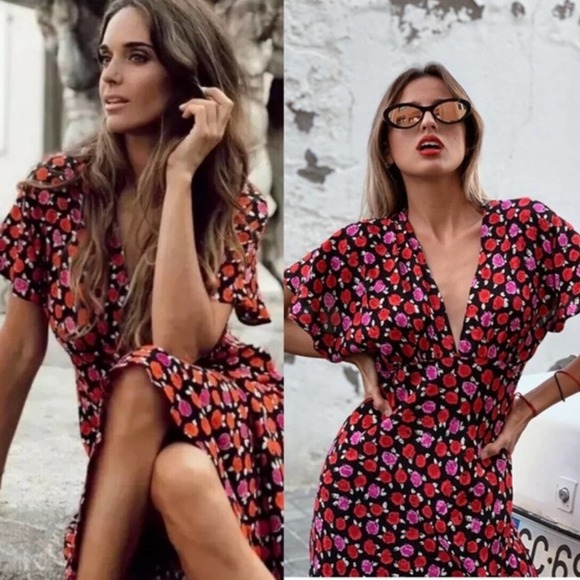 Zara Dresses & Skirts - Zara Floral Maxi Dress